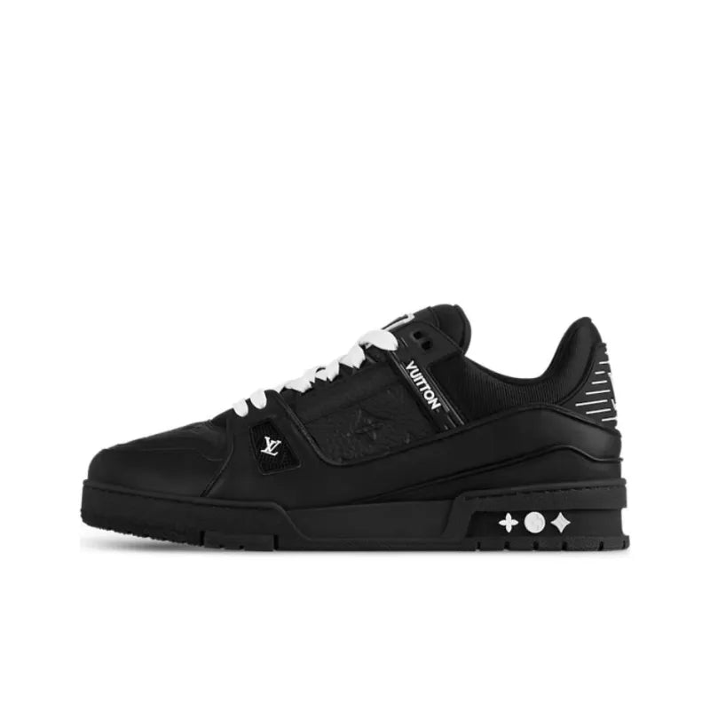 "Black Grained Calf Leather"