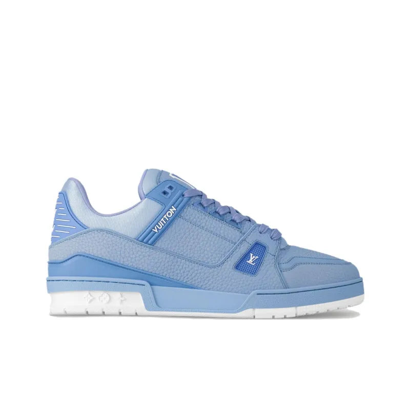 Blue Grained Calf Leather