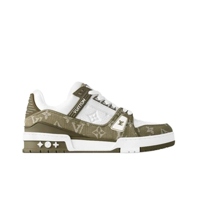 "Khaki Monogram Denim"