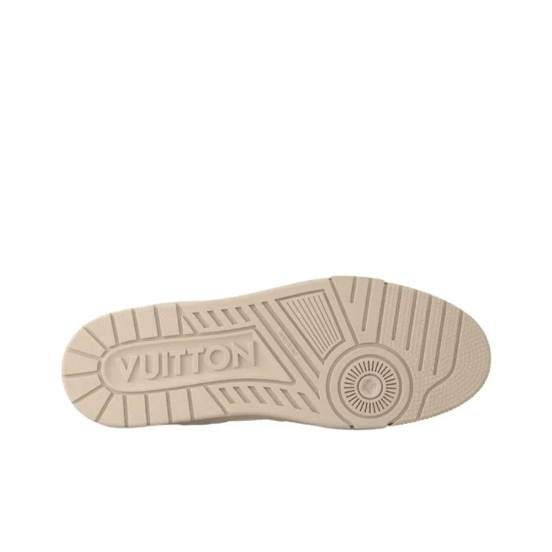 "Beige Grained Calf Leather"