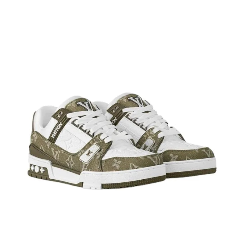 "Khaki Monogram Denim"