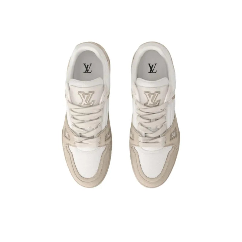 "Beige Grained Calf Leather"