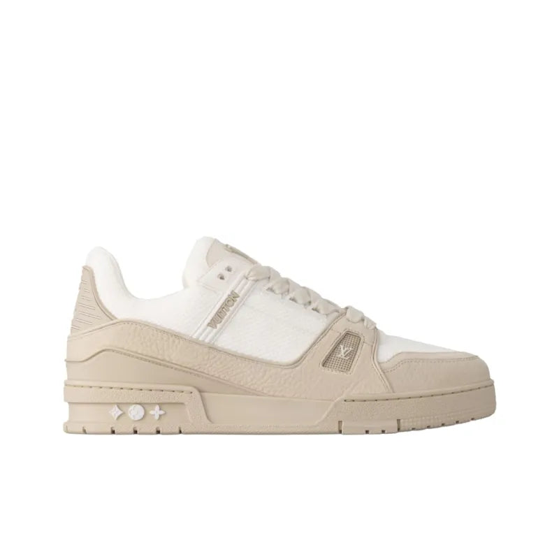 "Beige Grained Calf Leather"