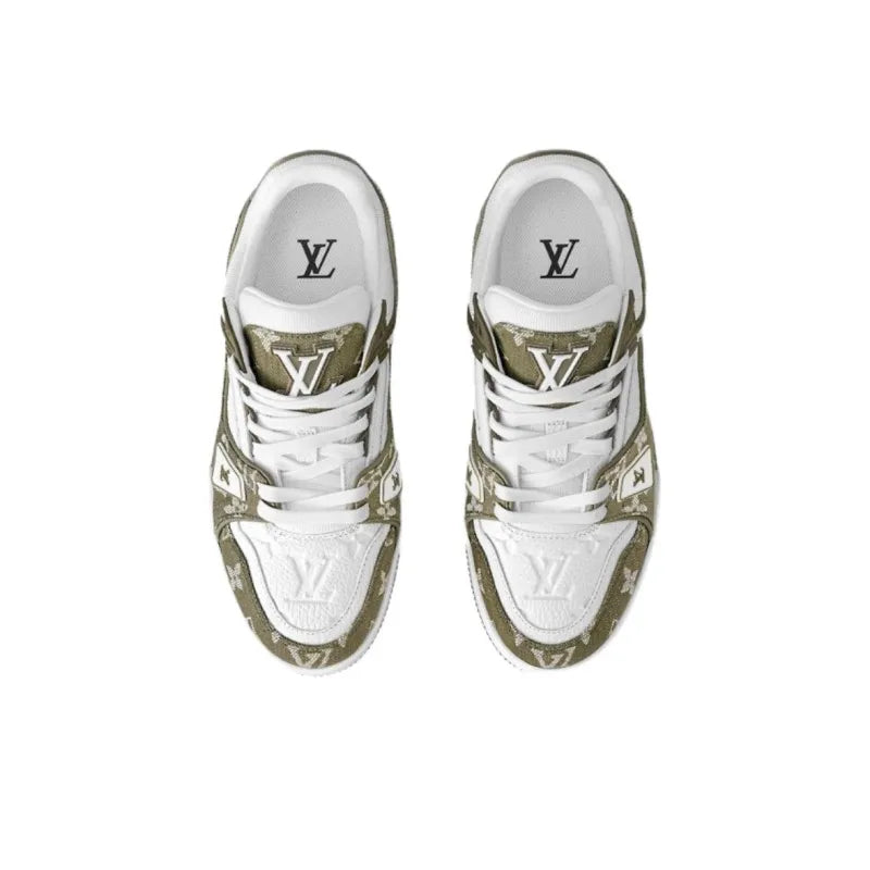 "Khaki Monogram Denim"