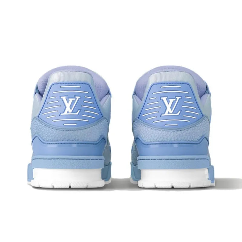 Blue Grained Calf Leather