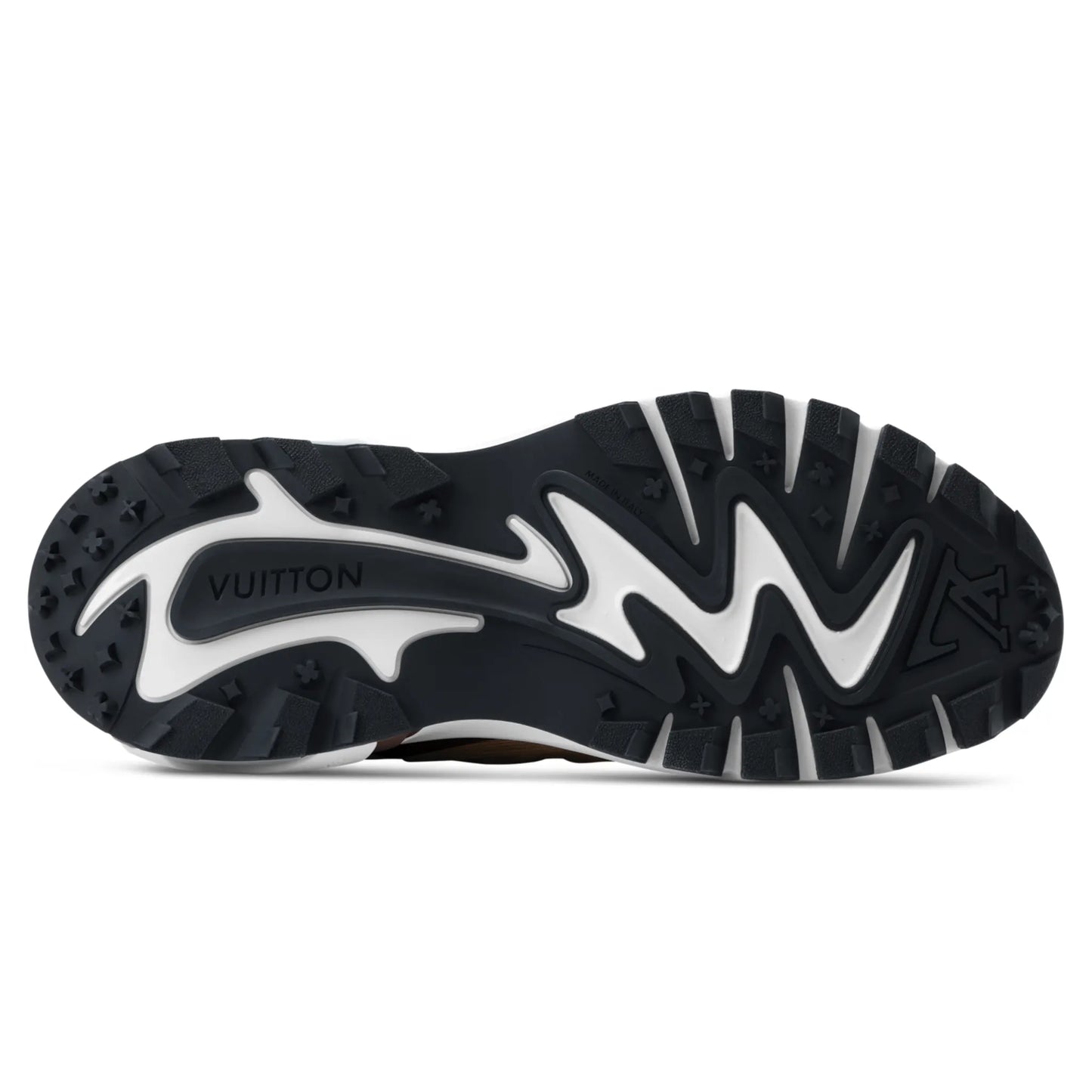 Sole View of Louis Vuitton LV Runner Tatic Brown Sneaker NVPROD6360116V