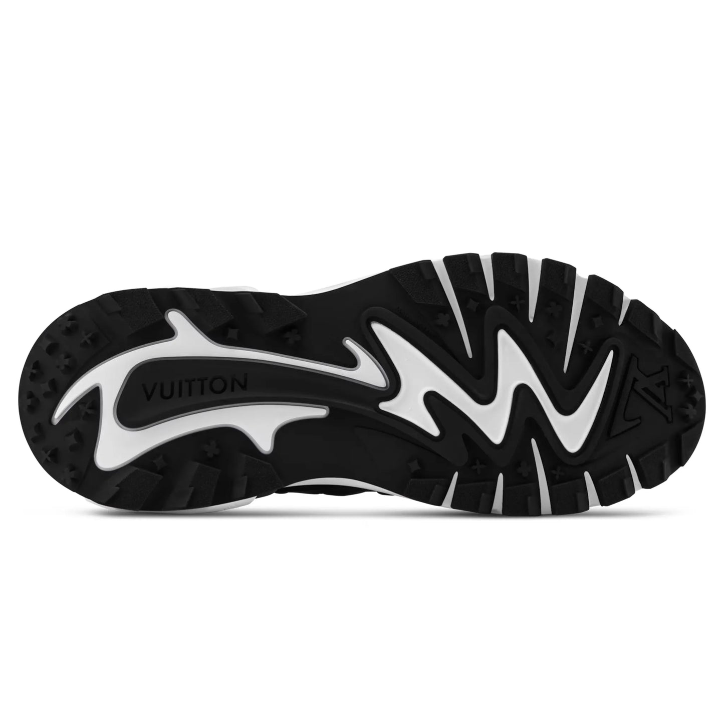 Sole Side View of Louis Vuitton LV Runner Tatic Navy Sneaker 1AILJW