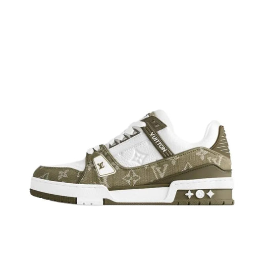 "Khaki Monogram Denim"