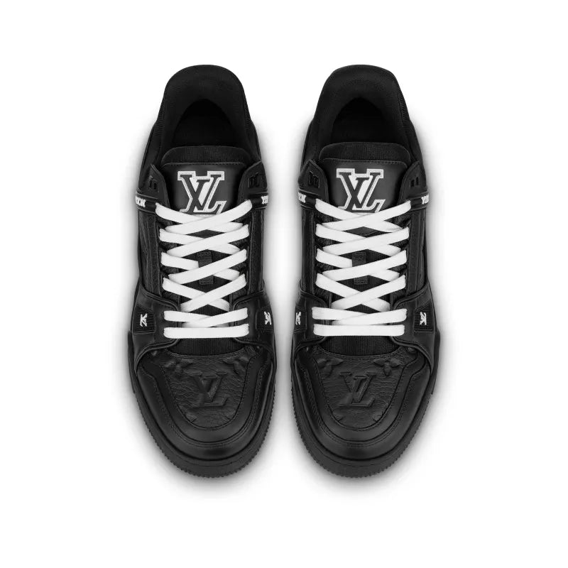 "Black Grained Calf Leather"