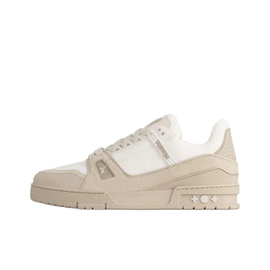"Beige Grained Calf Leather"