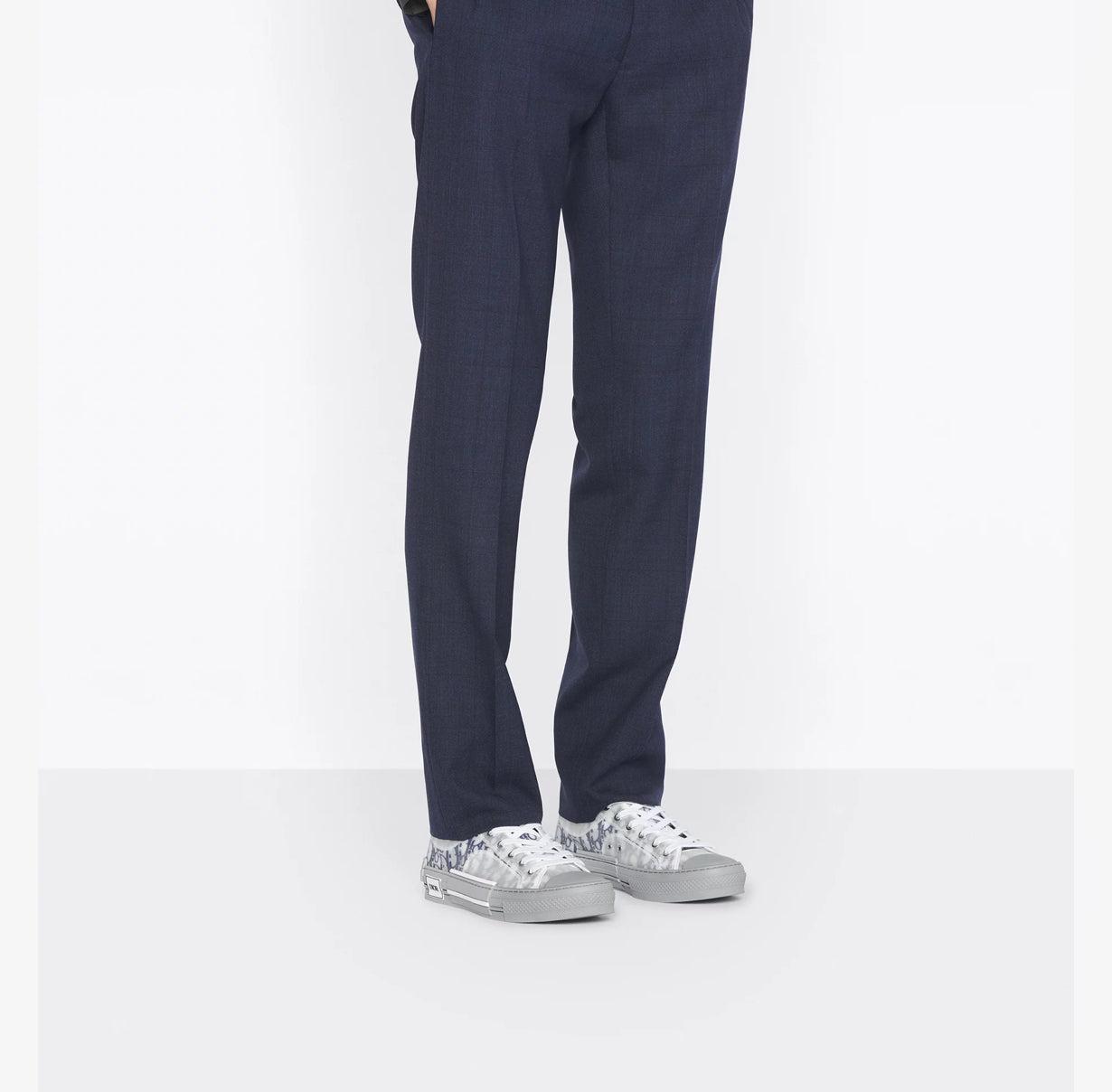 'White and Navy Blue'