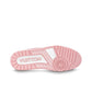 Pink and White Calf Leather