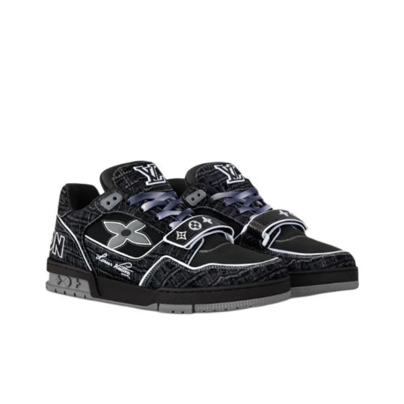 Black Monogram Denim