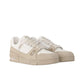 "Beige Grained Calf Leather"