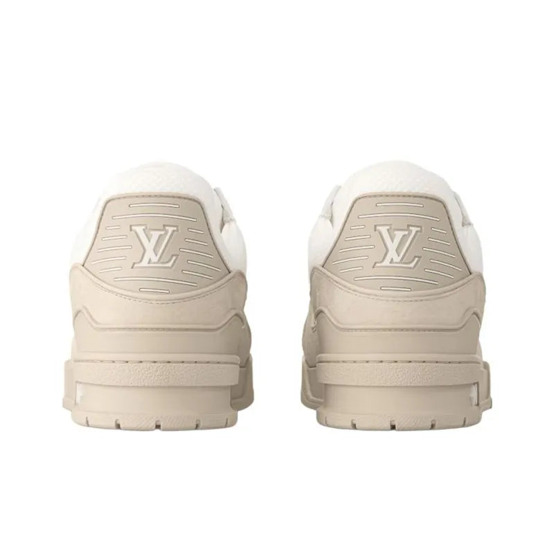 "Beige Grained Calf Leather"