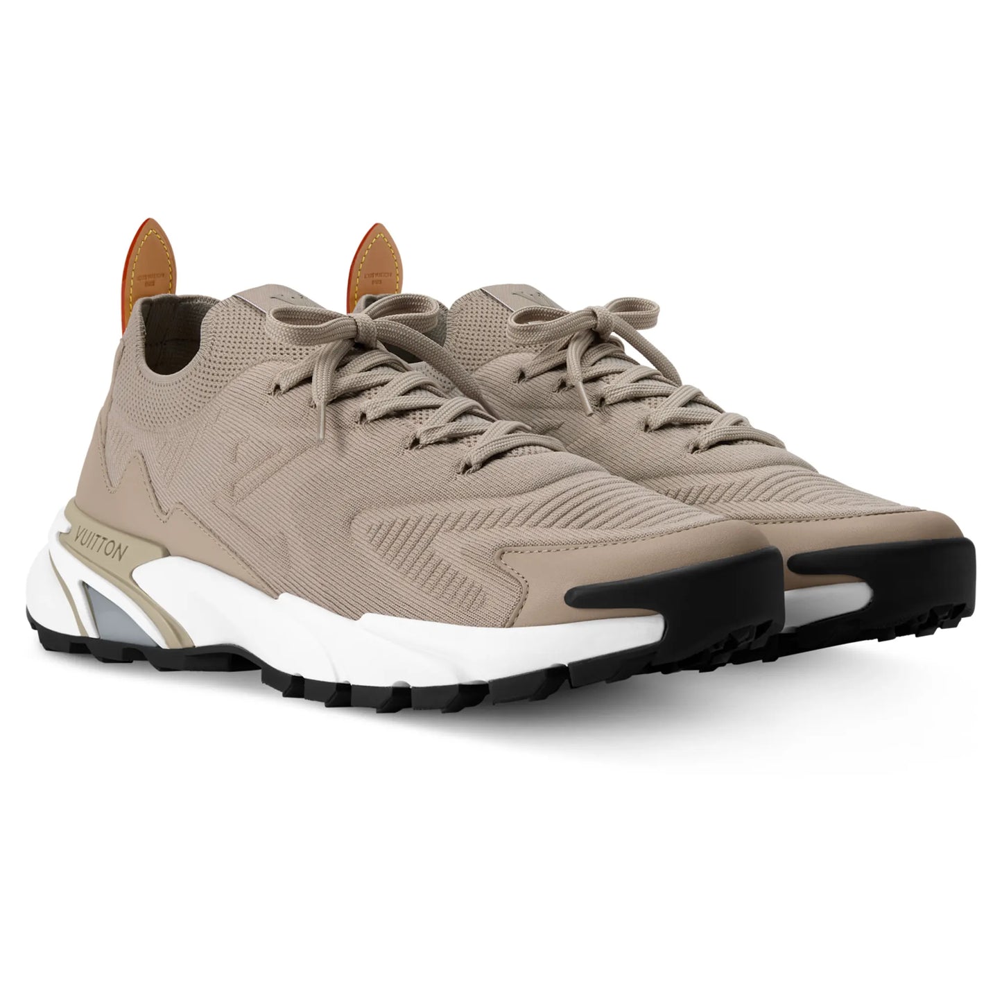 Front Side View of Louis Vuitton LV Runner Tatic Beige Sneaker NVPROD6360116V