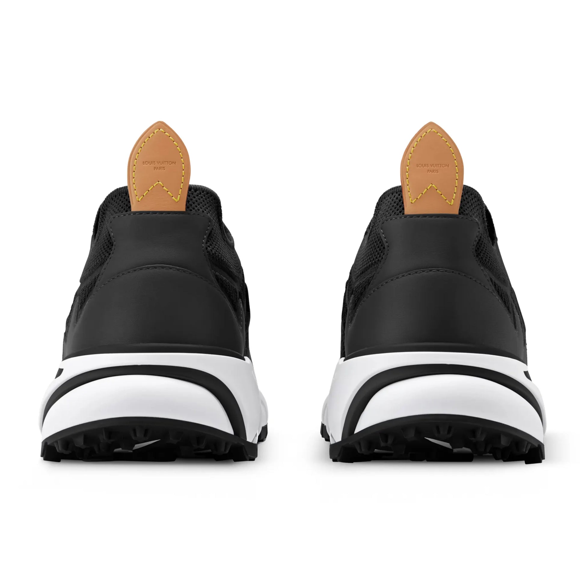 Back View of Louis Vuitton LV Runner Tatic Black Sneaker 1AILIS