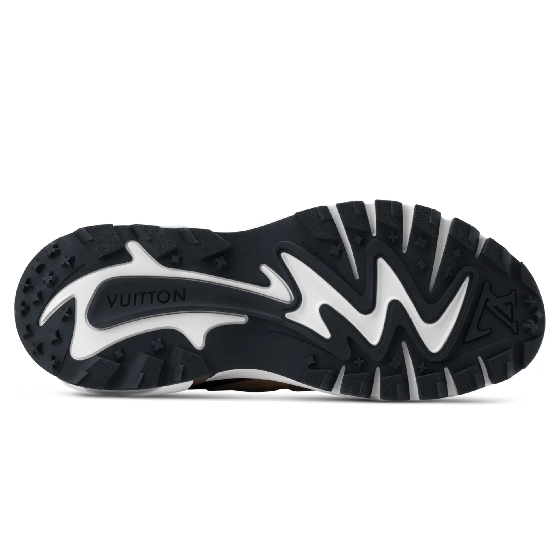 Sole View of Louis Vuitton LV Runner Tatic Brown Sneaker NVPROD6360116V