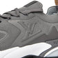 Detail View of Louis Vuitton LV Runner Tatic Grey Sneaker