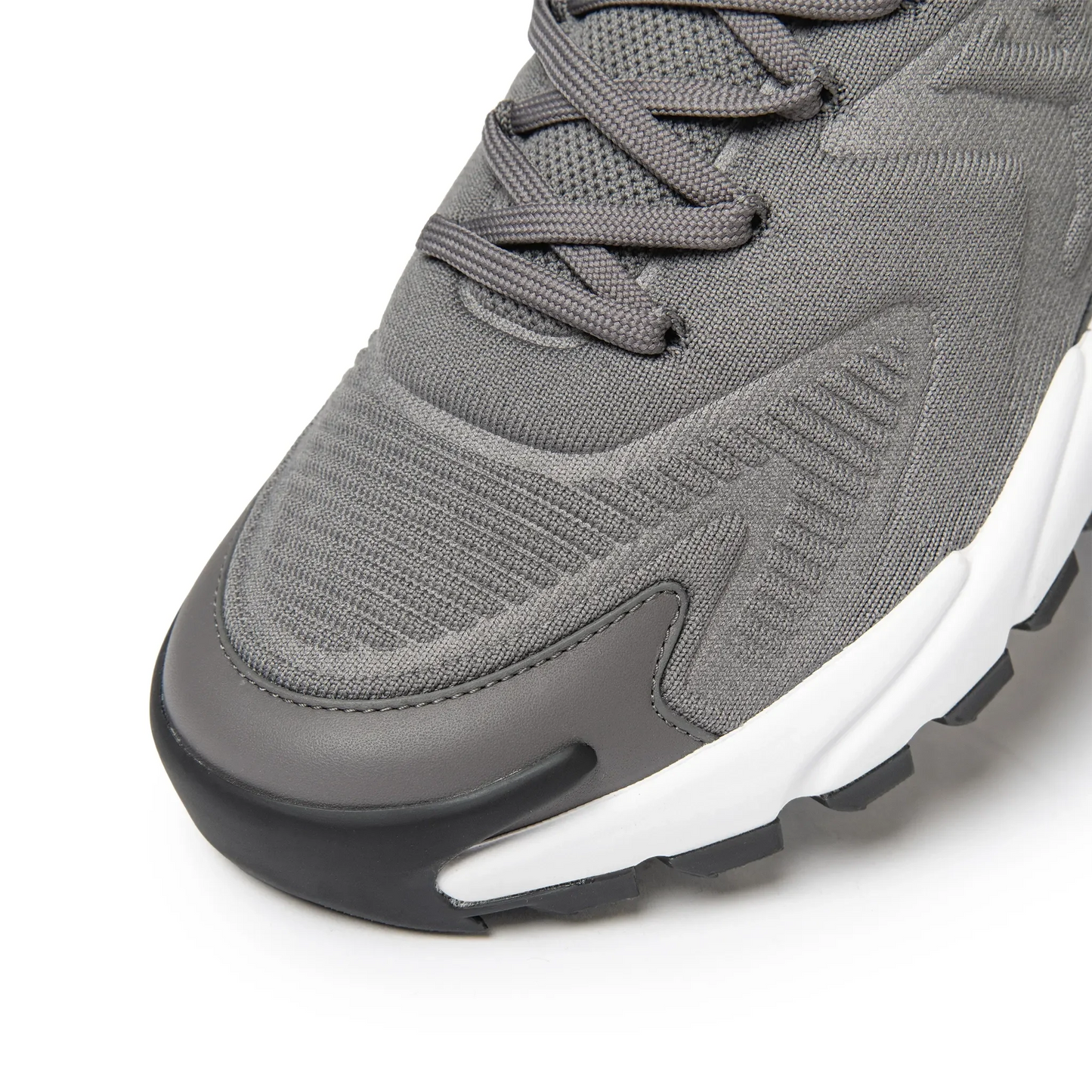 Toe View of Louis Vuitton LV Runner Tatic Grey Sneaker