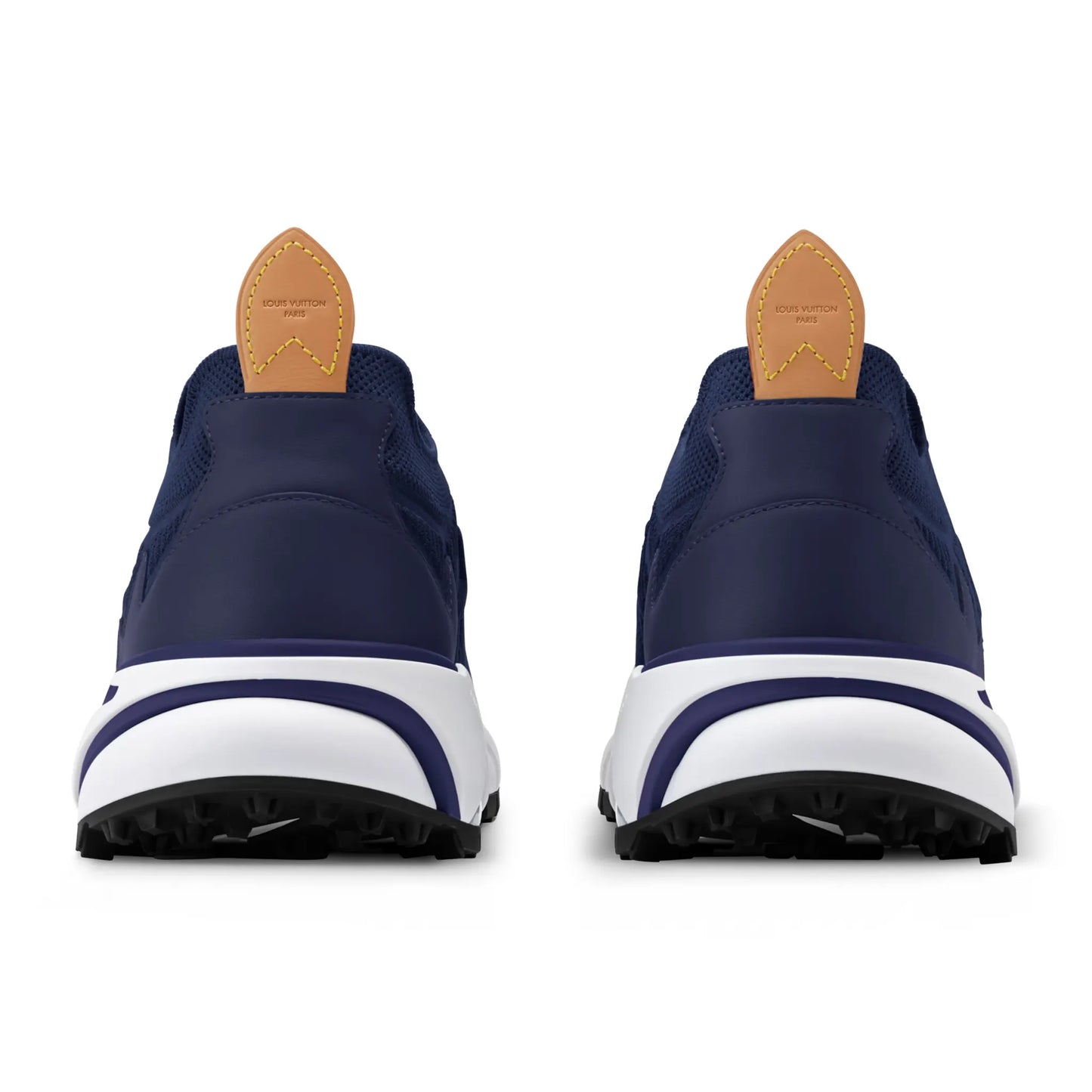 Back Side View of Louis Vuitton LV Runner Tatic Navy Sneaker 1AILJW