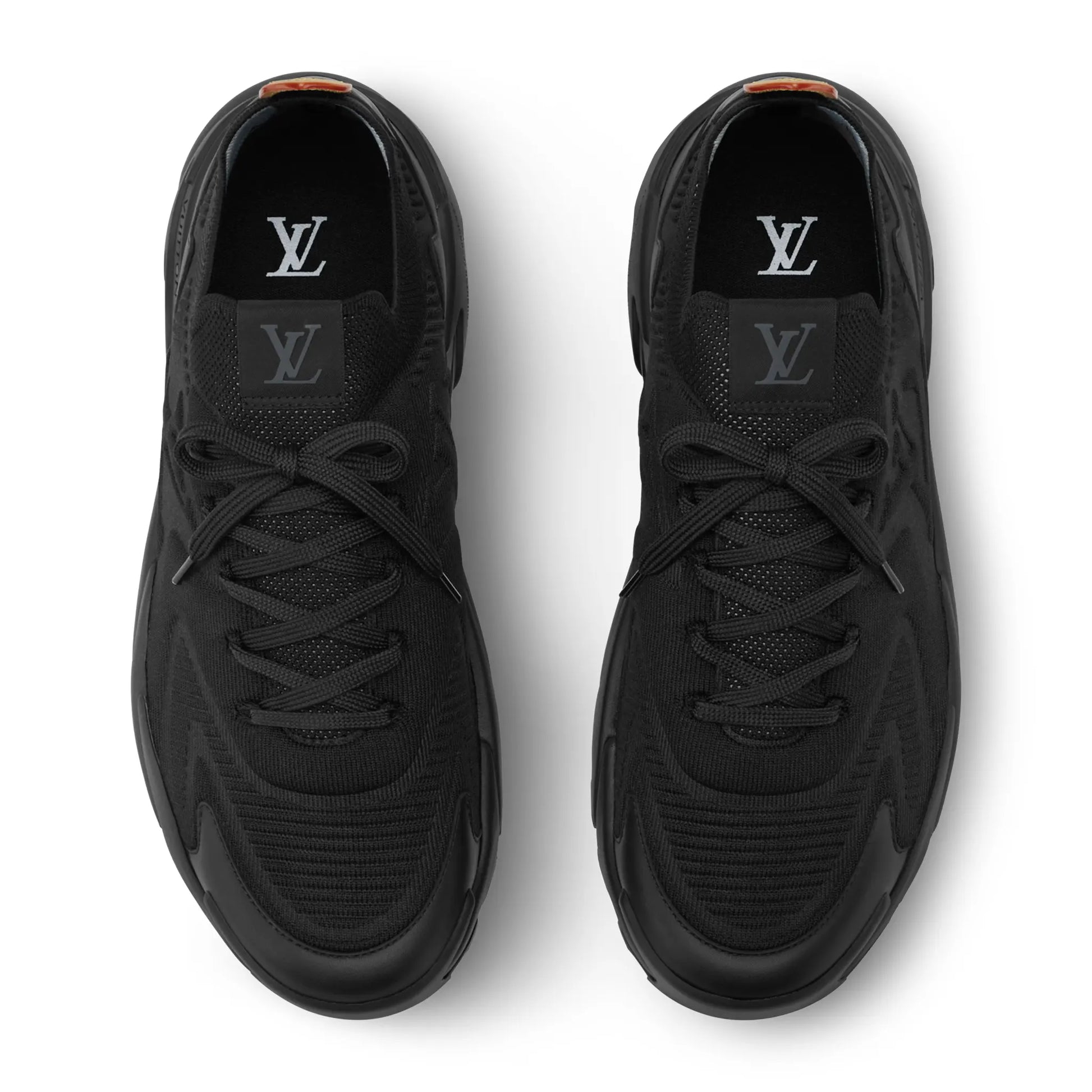 Upper Side View Of Louis Vuitton LV Runner Tatic Triple Black 1AINL3