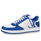 LOUIS VUITTON Rivoli Sneakers 'White Plaid with Blue Side Logo' 1ABFEX - main-square_12a18097-80b8-4d9d-ab1a-b7022e155f50