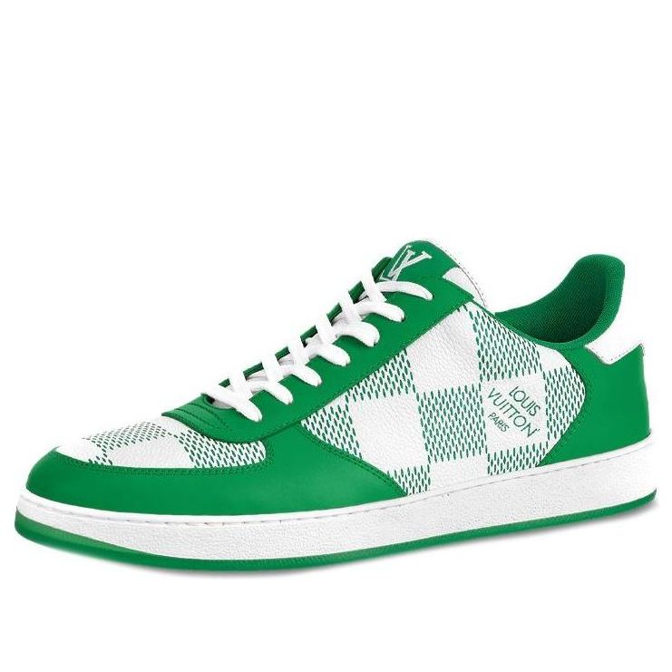 LOUIS VUITTON LV Rivoli Sneakers 'Green with Plaid' - main-square_454ded31-0353-4ec5-9611-7cde55ab8a59